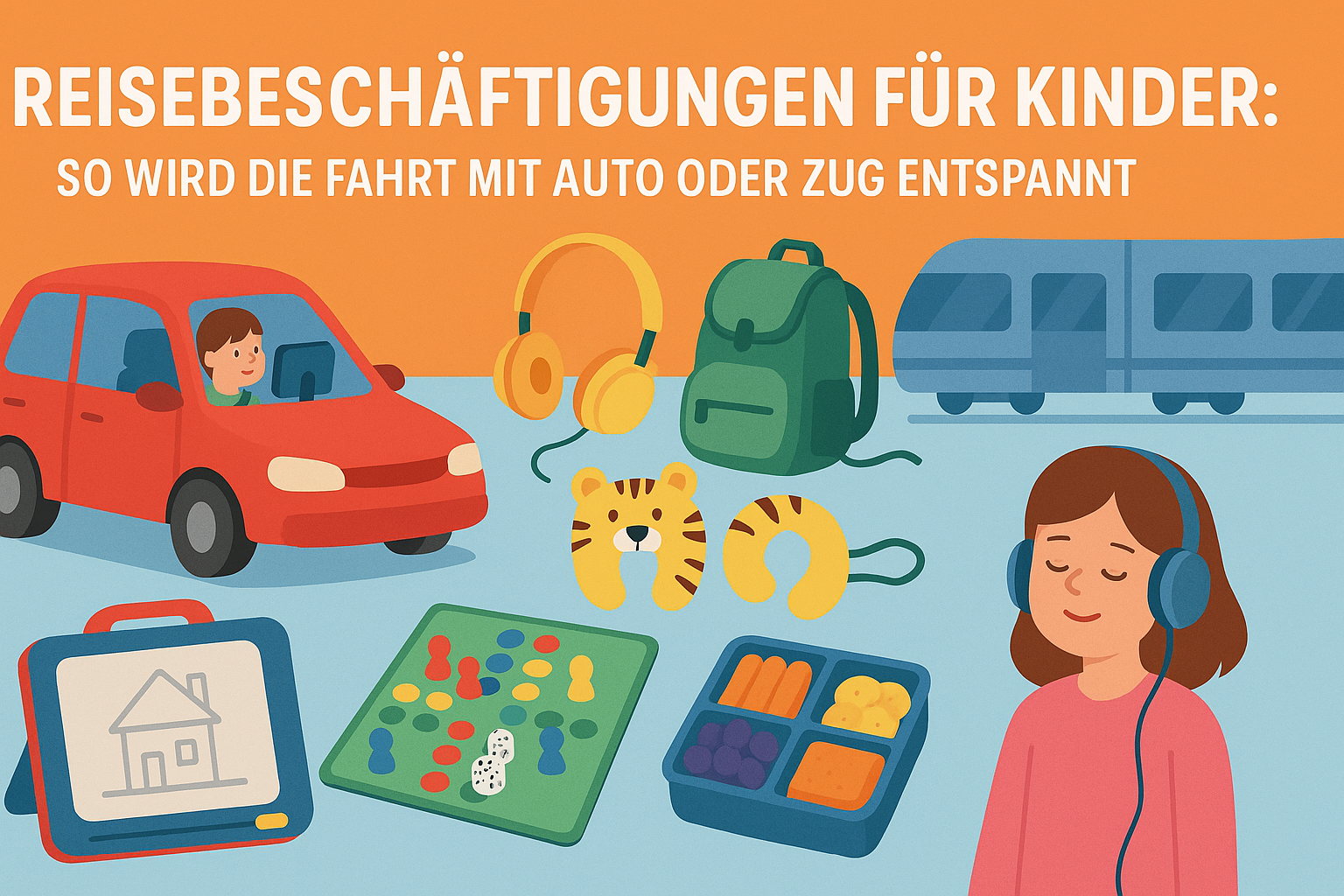 Reisebeschäftigungen für Kinder: So wird die Fahrt mit Auto oder Zug entspannt reiebeschaeftigungen fuer kinder